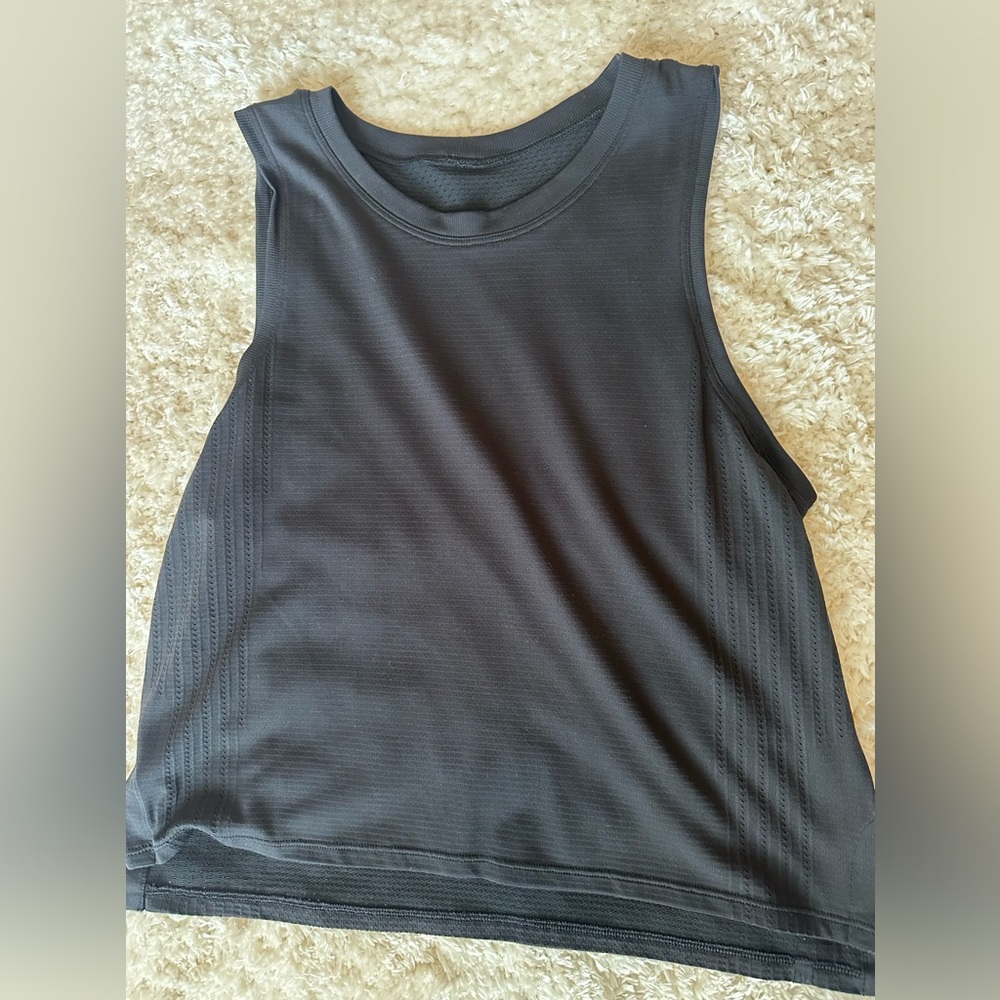 Lululemon black tank top. Size 6 or 8